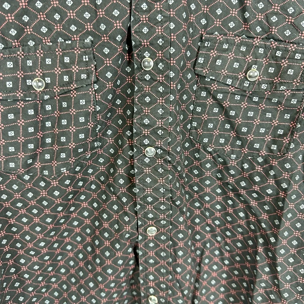 Cowboy Hardware Youth Large Western Snap Button Down Top Black Pearl‎ Snaps